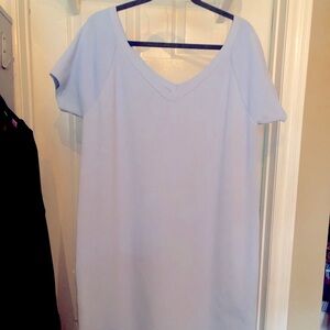 Bailey Baby Blue V-Neck/Back Dress Size 1X